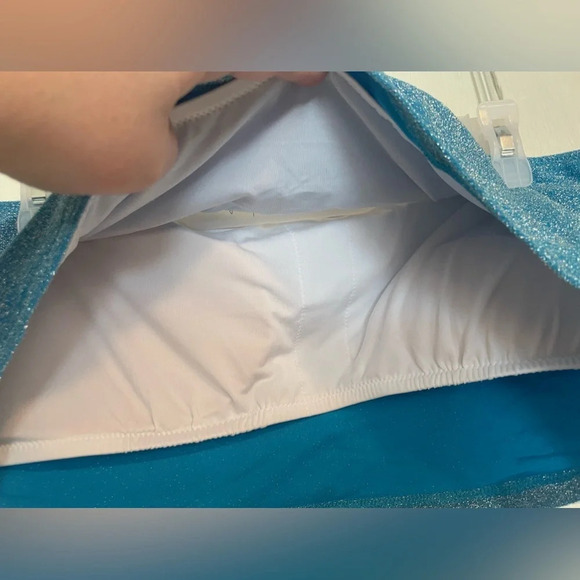 PINK Shimmer Bandeau Bikini Top - Picture 7 of 8